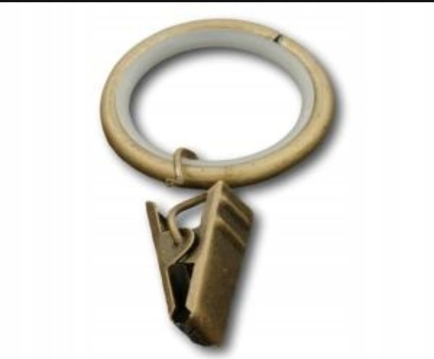 Ciche kółka z żabkami 24mm/32mm ANTYK MOSIĄDZ 10 sztuk (105 max)