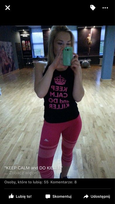 Leginsy 3/4 sportowe