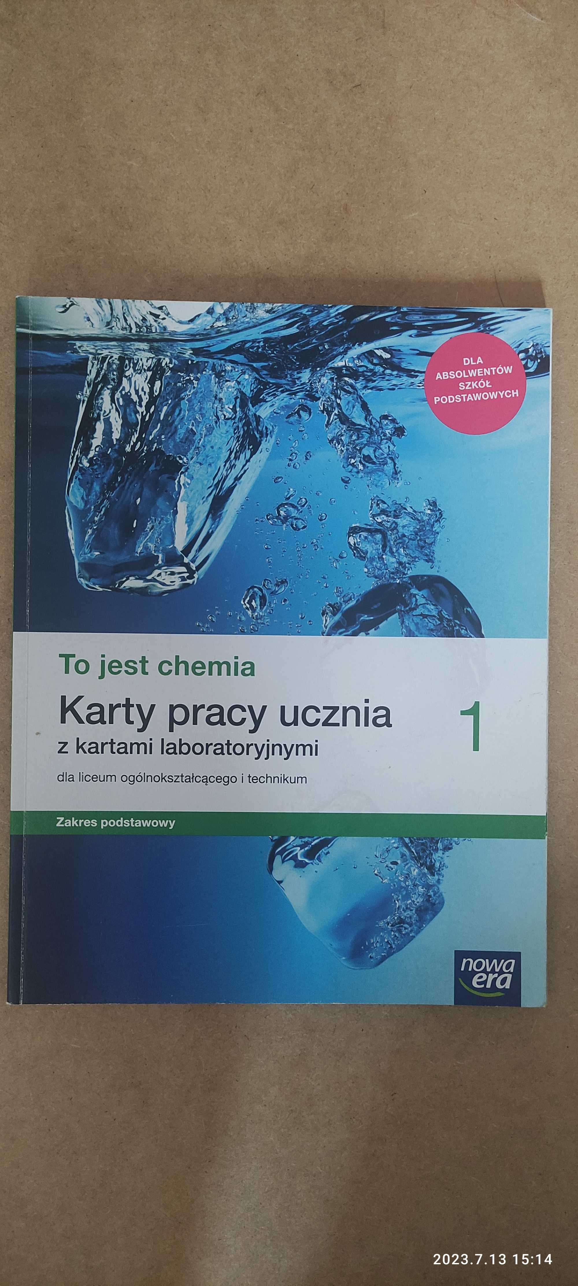 To jest chemia 1. Karty pracy ucznia z kartami laboratoryjnymi