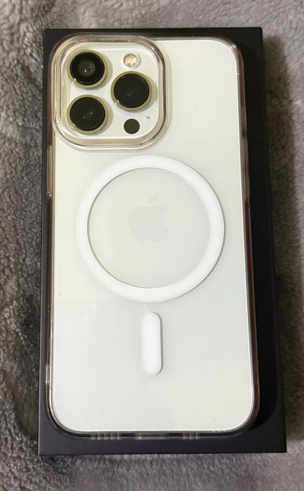 iPhone 13 Pro 256GB Silver+etui MagSafe, stan bardzo dobry