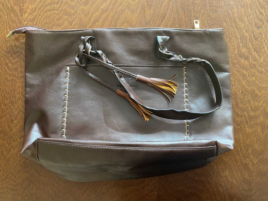 Elegancka Torebka Damska Ciemna Plecak Damski Torba Damska Saszetka