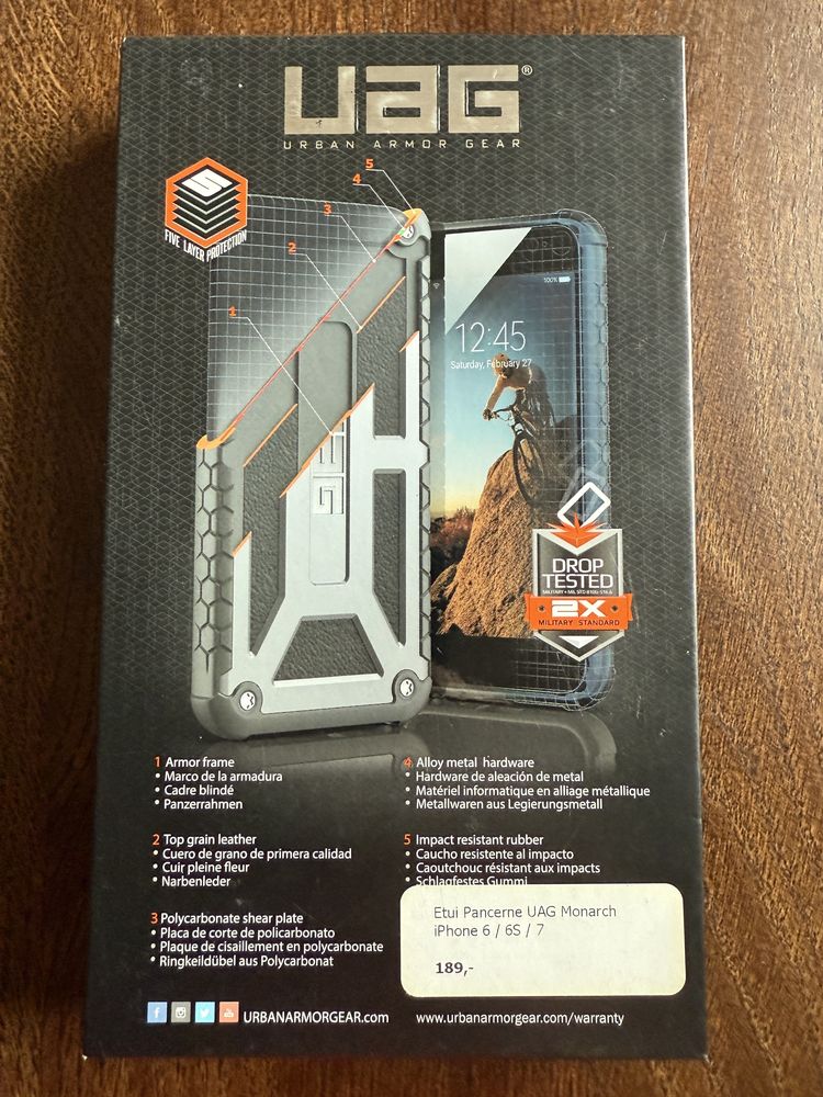 Etui UAG Monarch, iphone 6, 6s, 7, SE.