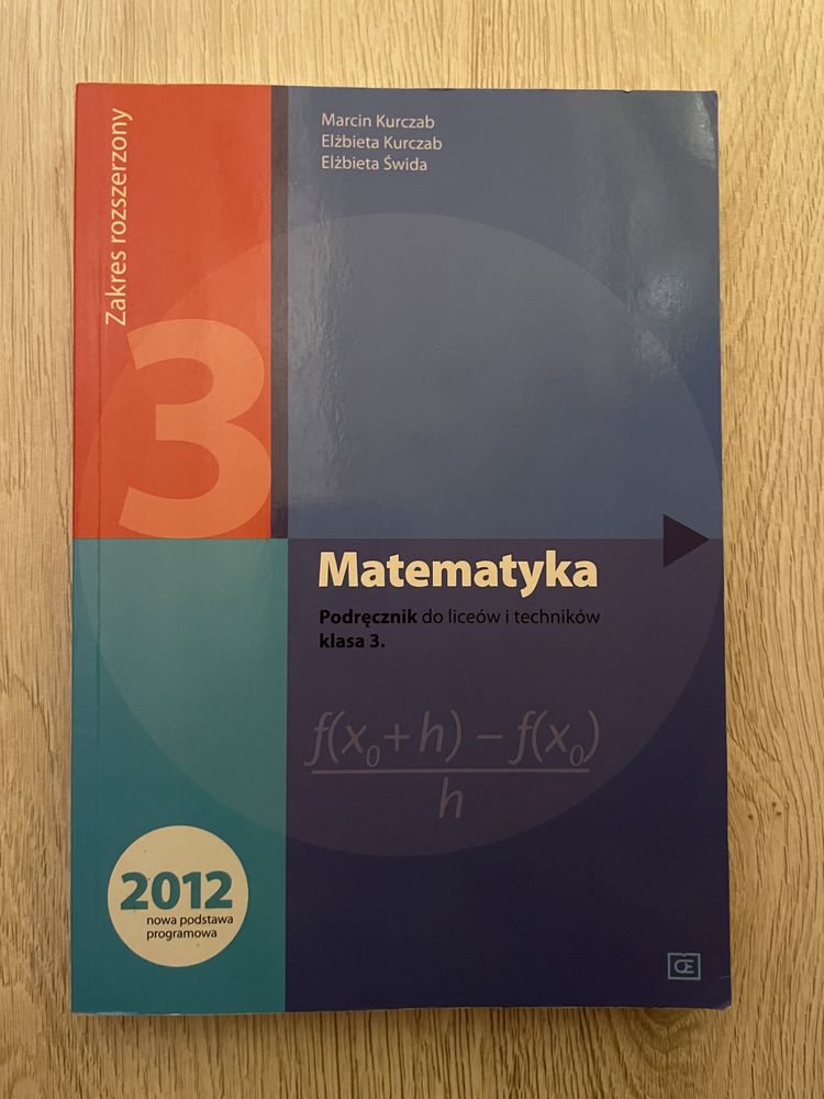 Matematyka 3 podręcznik do liceów i techników zakres rozszerzony