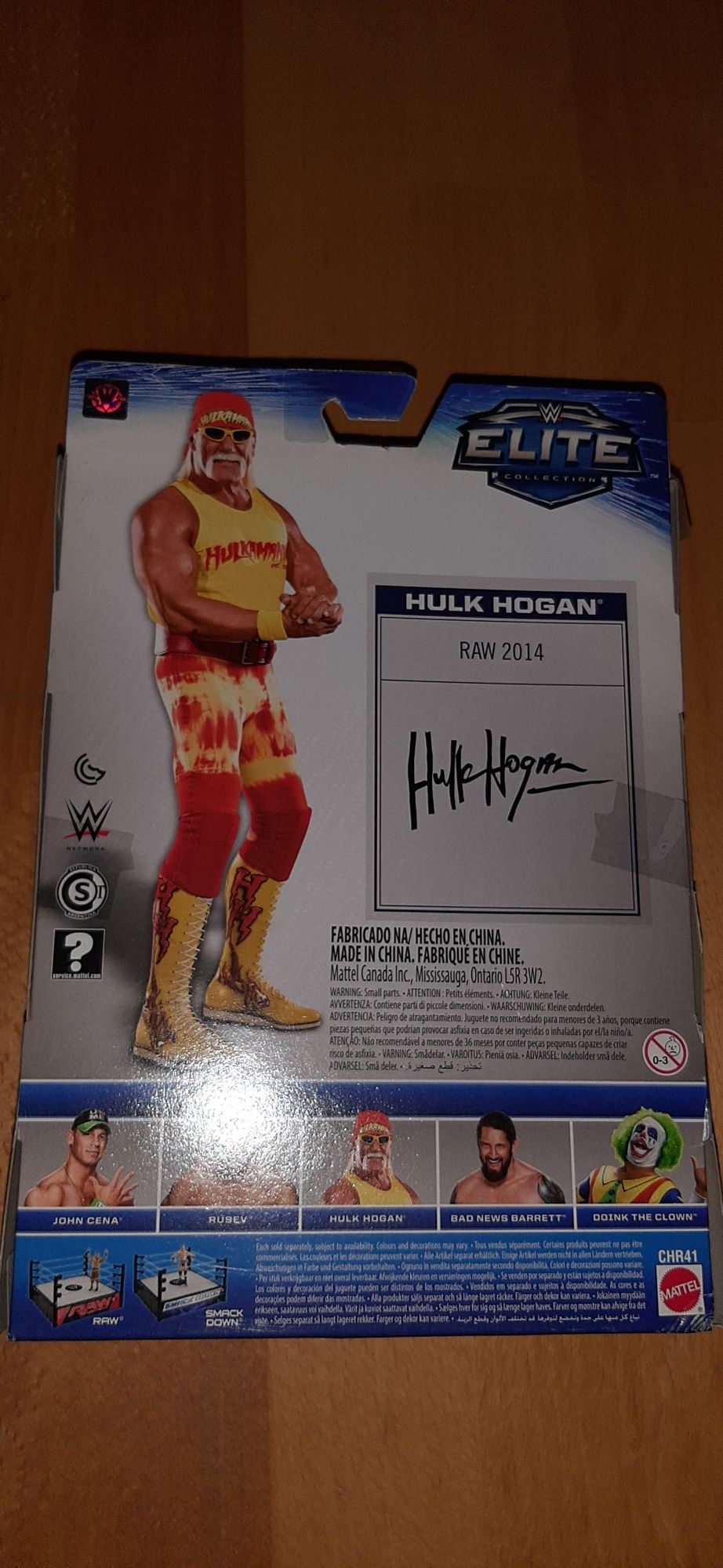 Figura/boneco Hulk Hogan Elite selado Wwe-wrestling