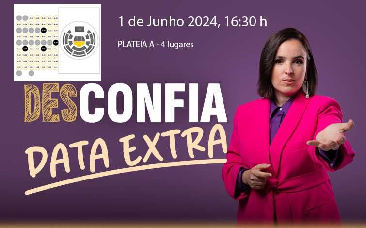 Desconfia Joana Marques - 1 Junho às 16:30 - 4 bilhetes Plateia A