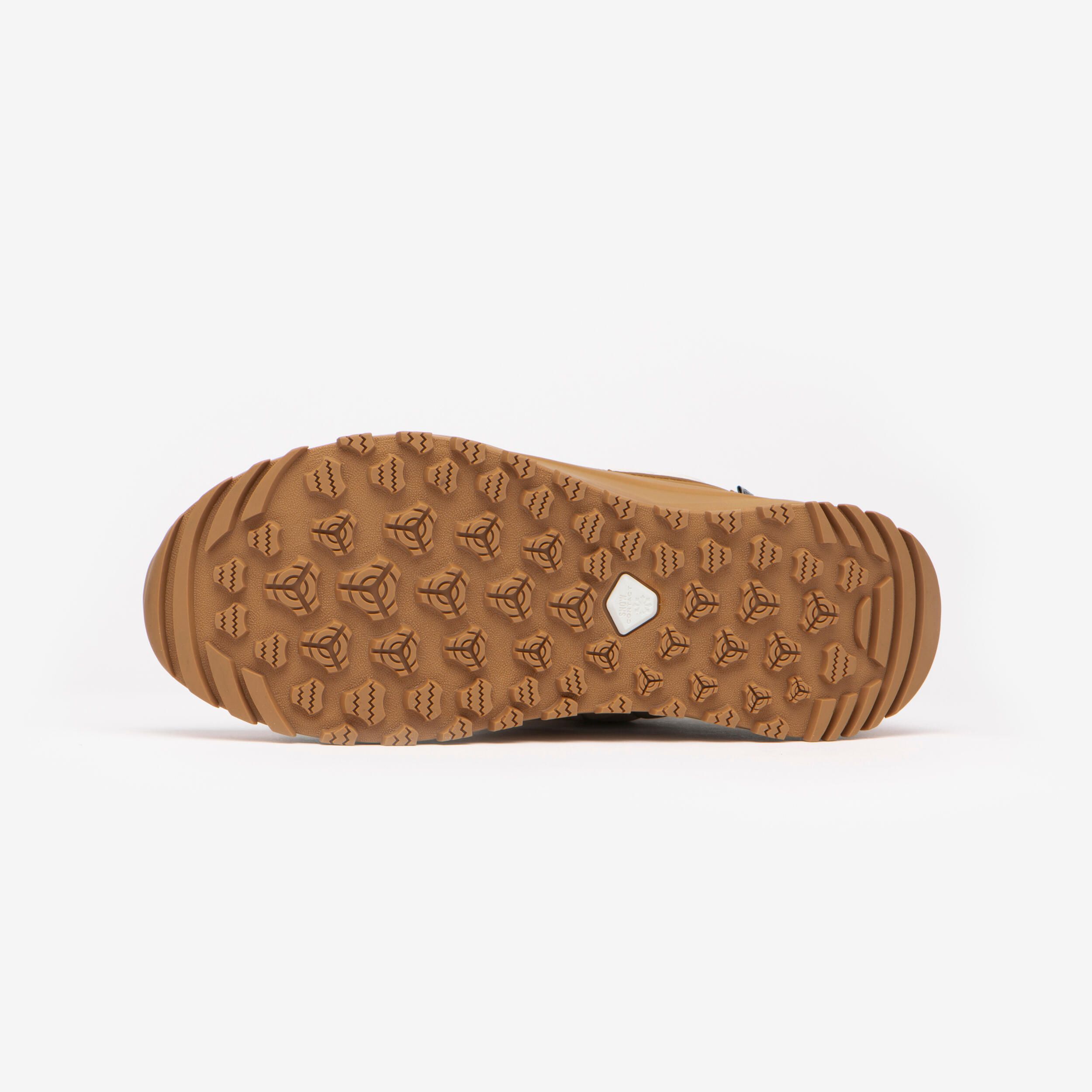 Botas de caminhada quentes e impermeáveis mulher, NH500 Mid