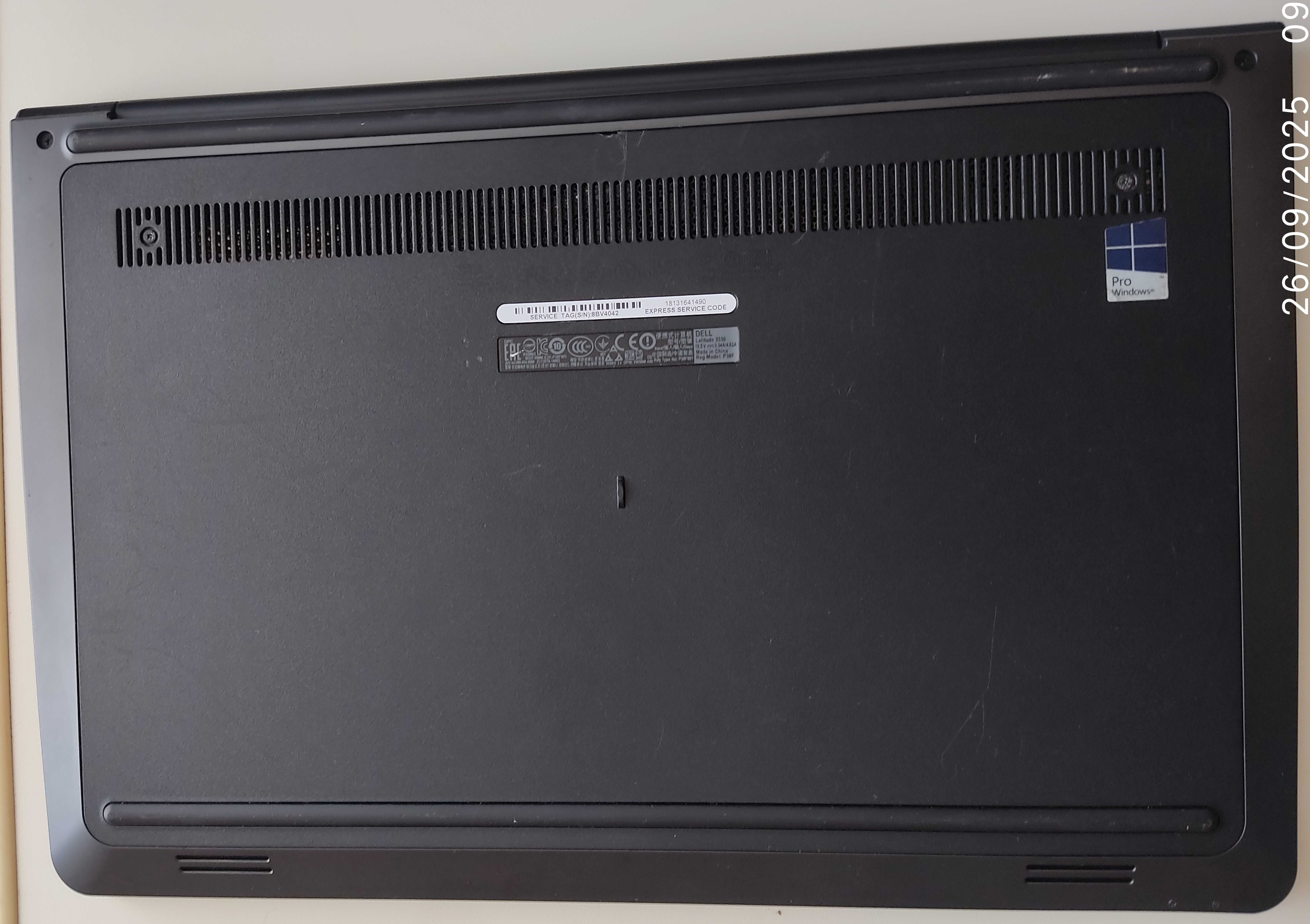 Portátil Dell Latitude 3550, Cpu i3-5005U, 8GB DDRIII, SSD 480GB