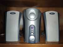 Colunas e Amplificador Trust