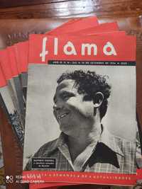 Revista Flama. 11 números do 340 ao 350, 1954