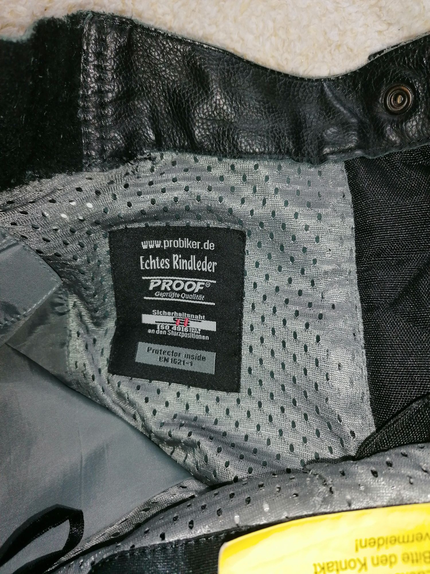 Spodnie motocyklowe skóra naturalna Probiker PRX7 damskie rozmiar M