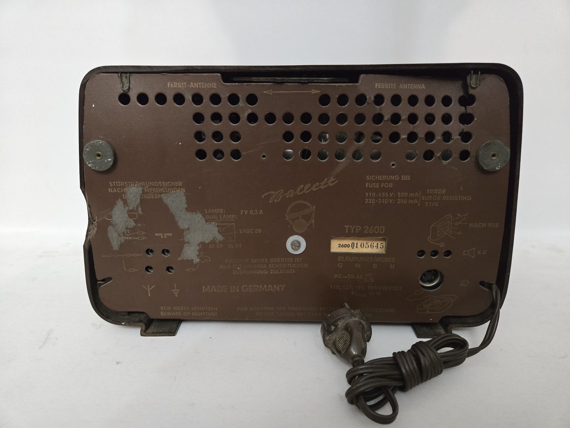 Rádio antigo reparado Blaupunkt