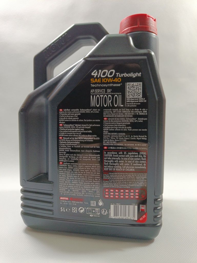 Olej MOTUL 4100 Turbolight 10W40 5L - LUBLIN