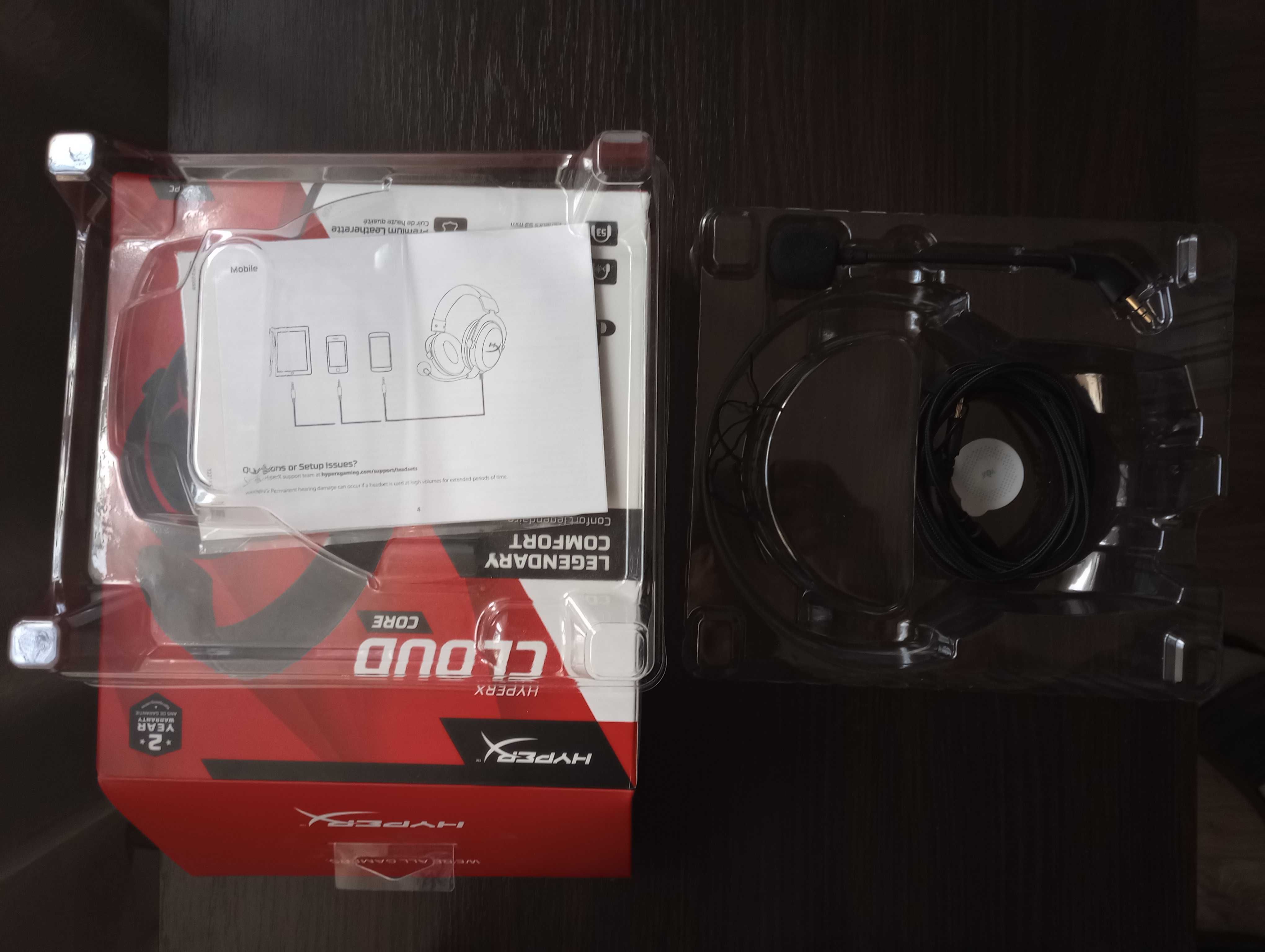 HyperX Cloud Core nowe słuchawki z mikrofonem gamingowe zestaw