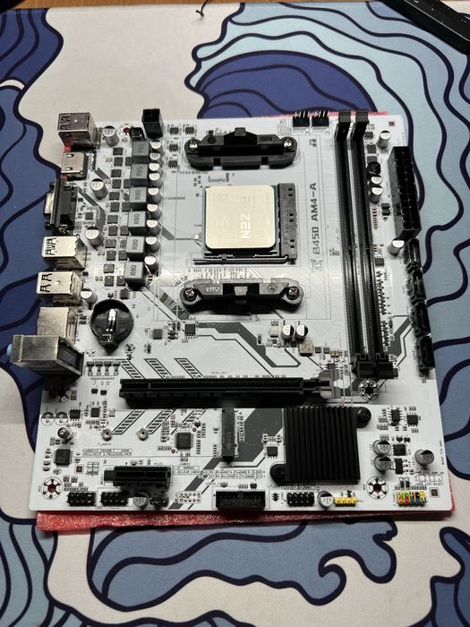 Комплект ryzen 5 5500 + soyo b450m + 16gb ddr4