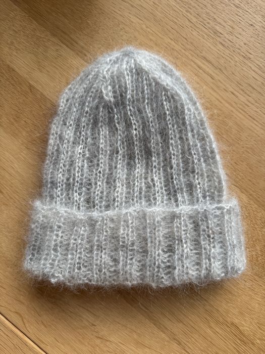 Czapka handmade moher+jedwab