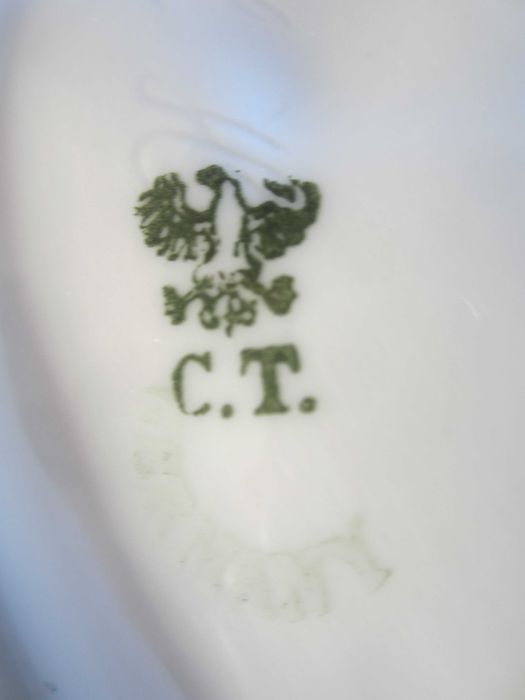 Kabaret, podwójny, duży, półmisek, Carl Tielsch, koniec XIX w.