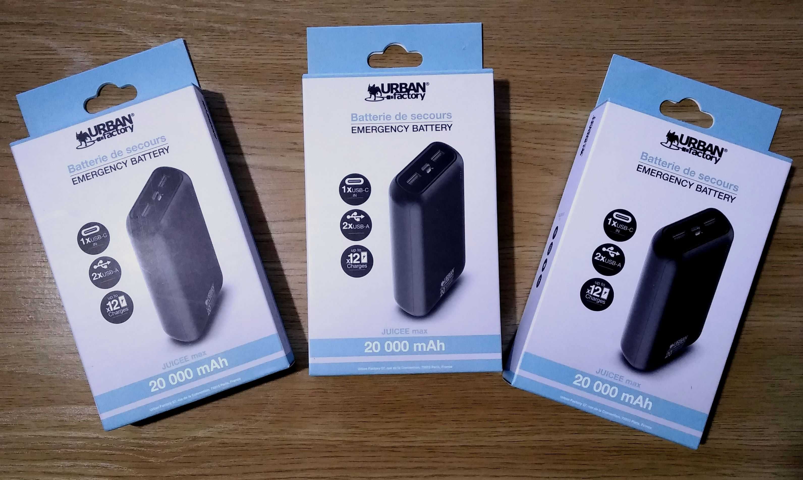 Умб power bank Urban Factory 20000 mah  Франция.