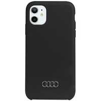 Etui Ochronne Silicone AUDI dla iPhone 12 Pro 6.1" - Czarny