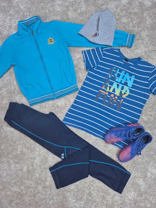 Mega Paka 146-152 (11-12 lat) Korki Adidas, Kurtka, Bluza Playstation