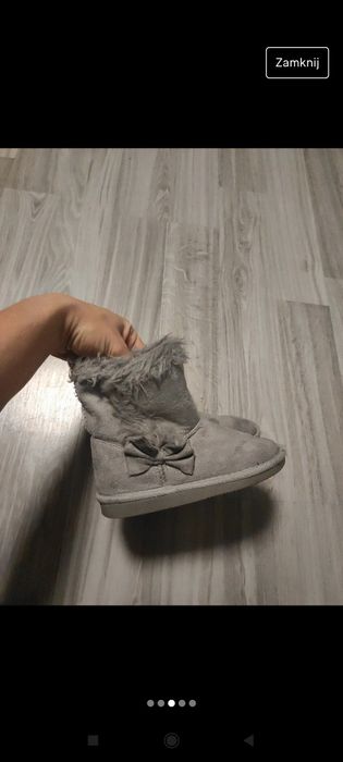 Buty zimowe dziewczece