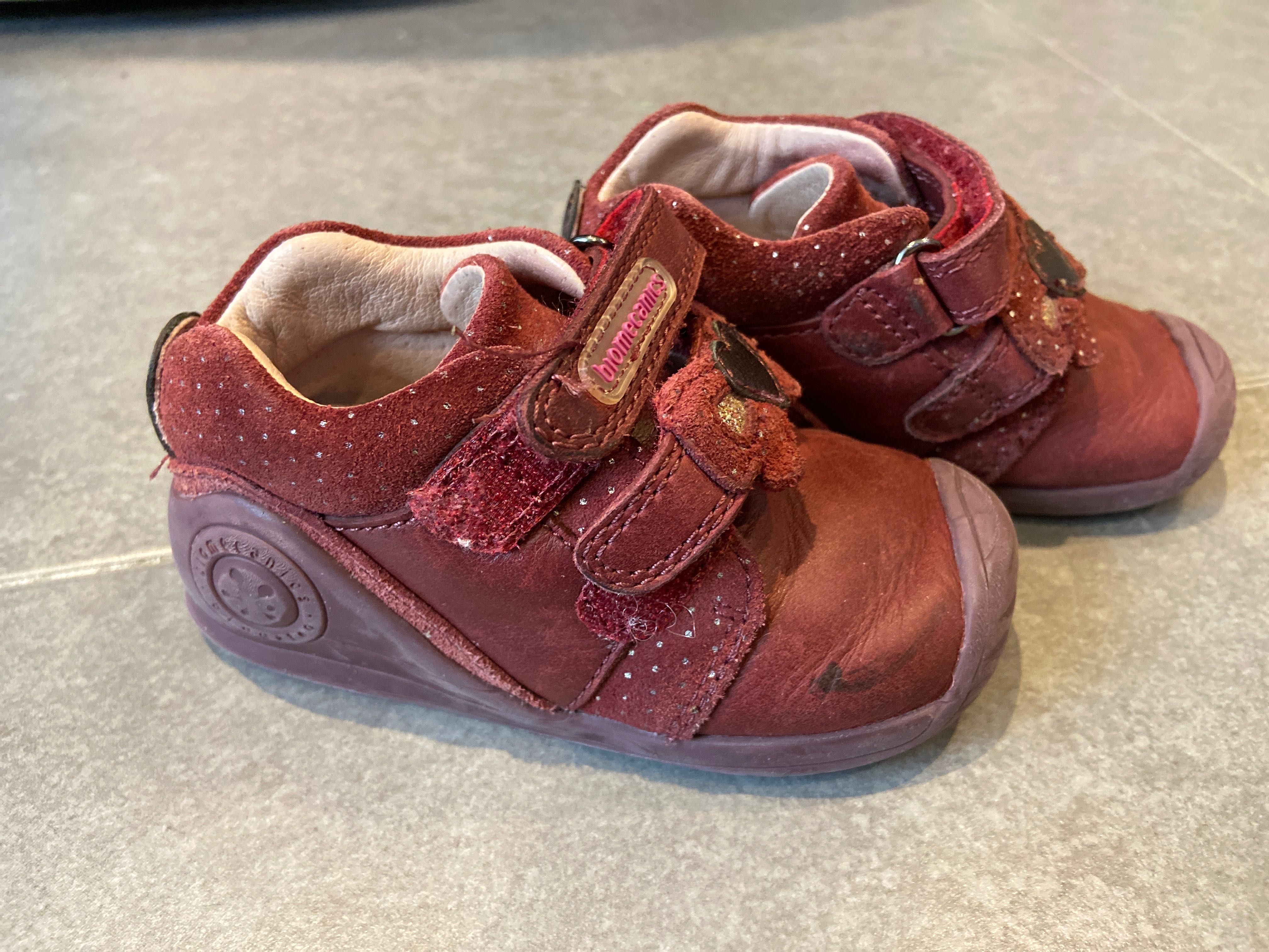 Sapatos bebe menina, tamanho 21