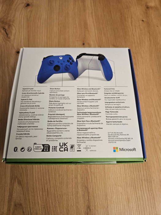 Kontroler Xbox Series S/X/PC Niebieski, Nowy, Fabrycznie Zaplombowany