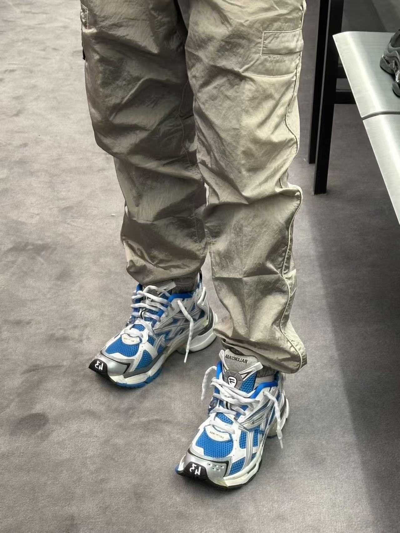 Balenciaga Runner Tênis Casual Envelhecido com Numeração Personalizada