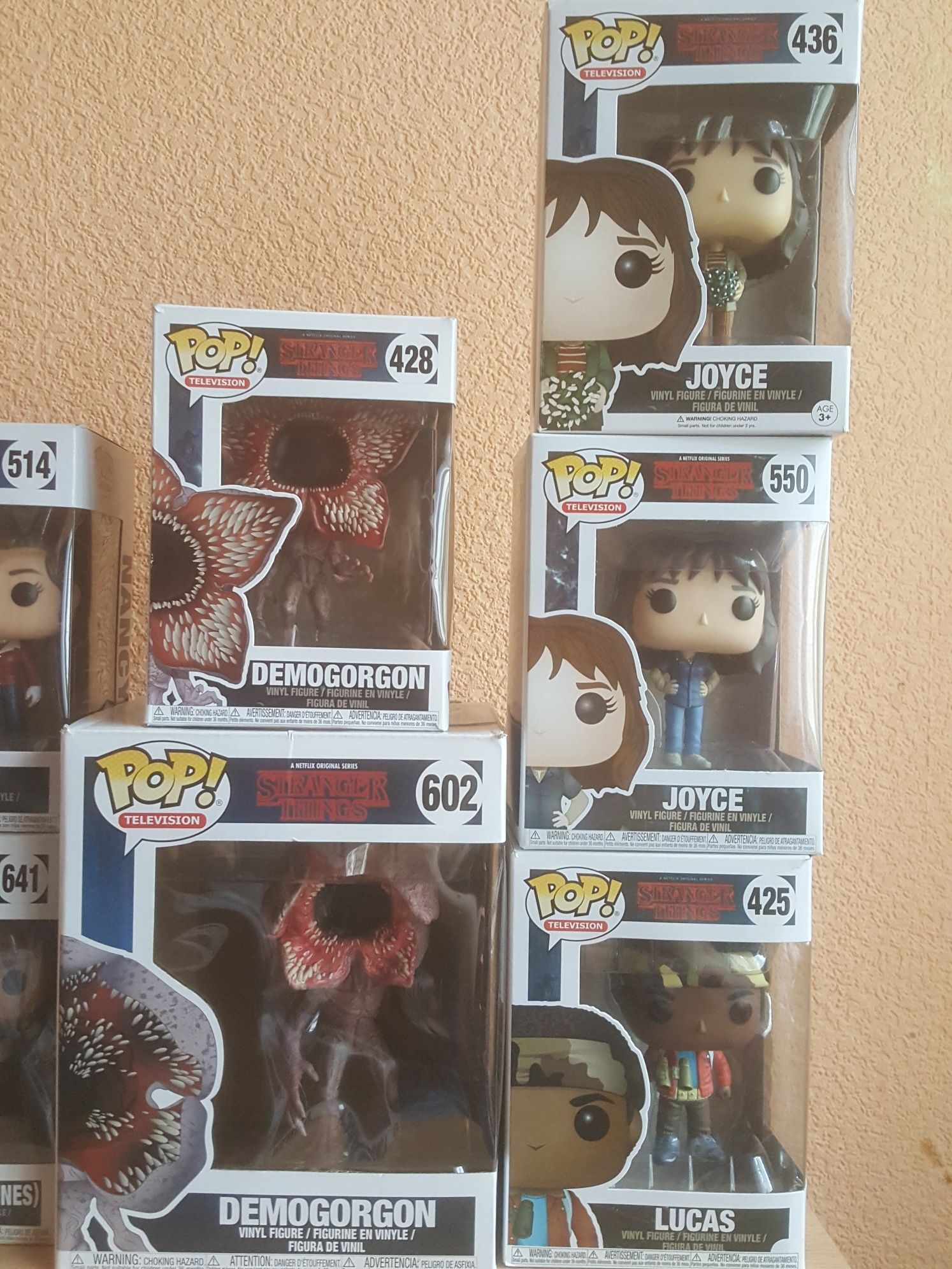 Figurki funko pop stranger things