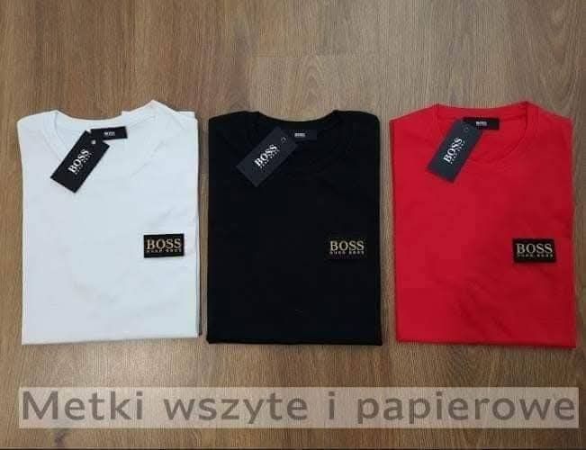 Hugo boss koszulki męskie M L XL XXL logo szyte