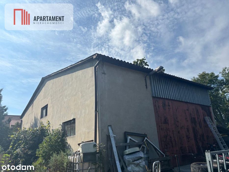 Magazyn z domem w spokojnej okolicy