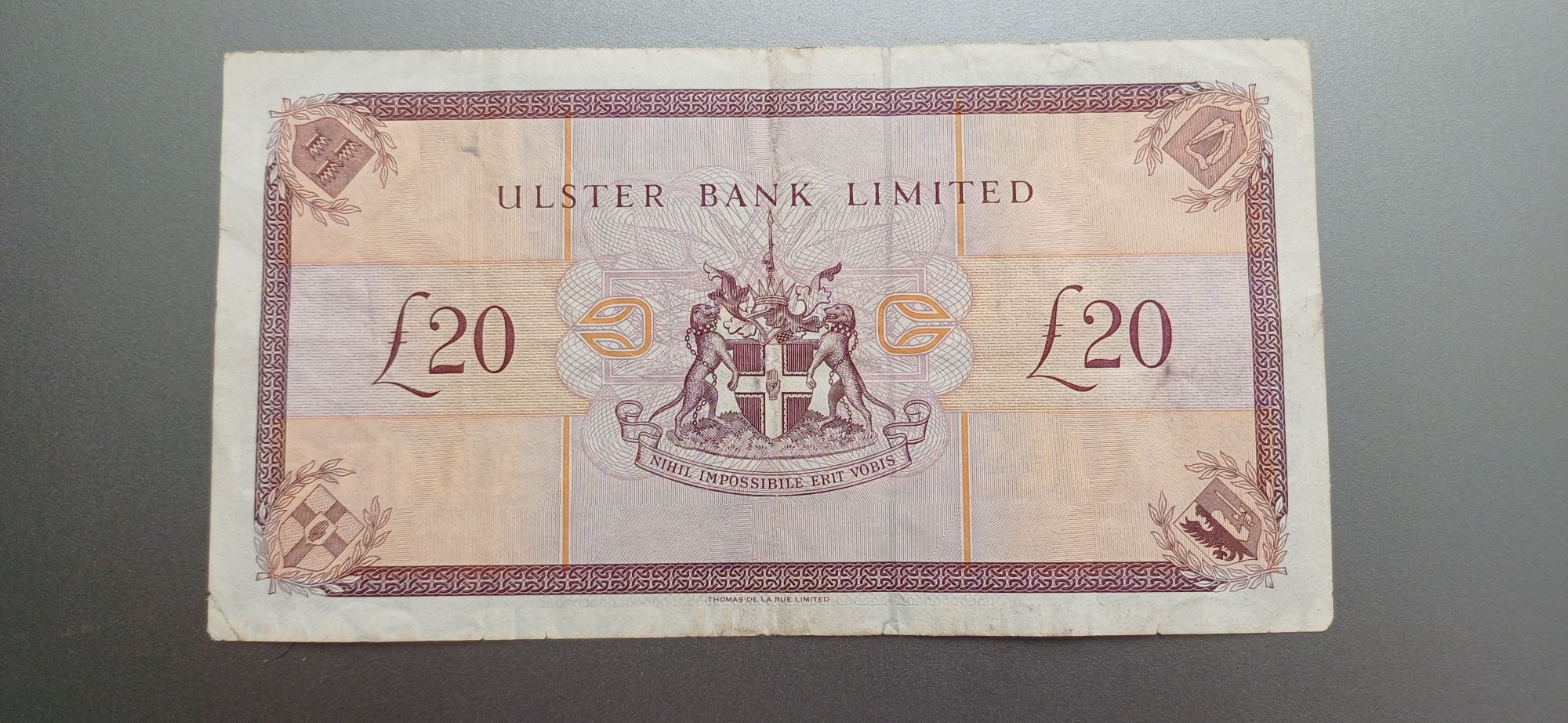 Bank of Ulster 20 twenty pounds 1999 - Irlandia Północna P#337b