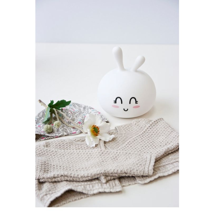 Królik Słodziak Lampka Silikonowa Biała - Rabbit & Friends
