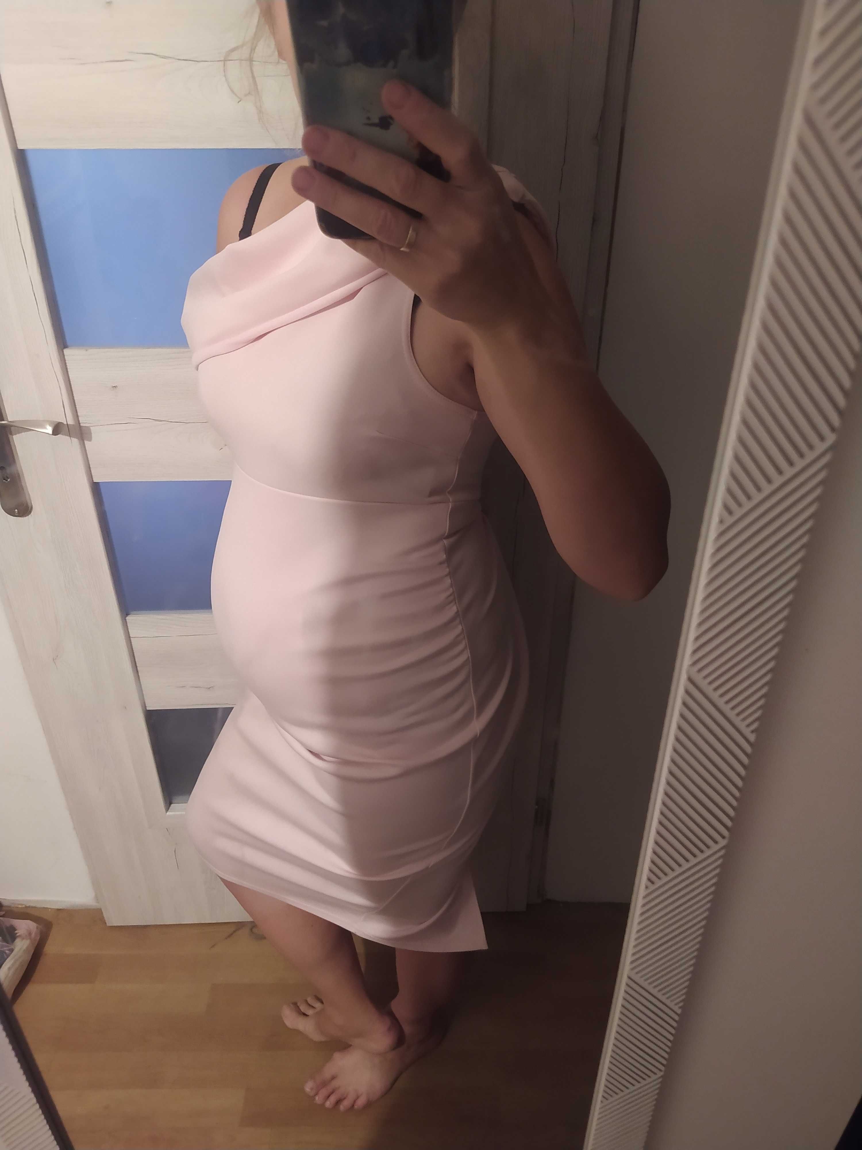 Elegancka wizytowa sukienka ciążowa