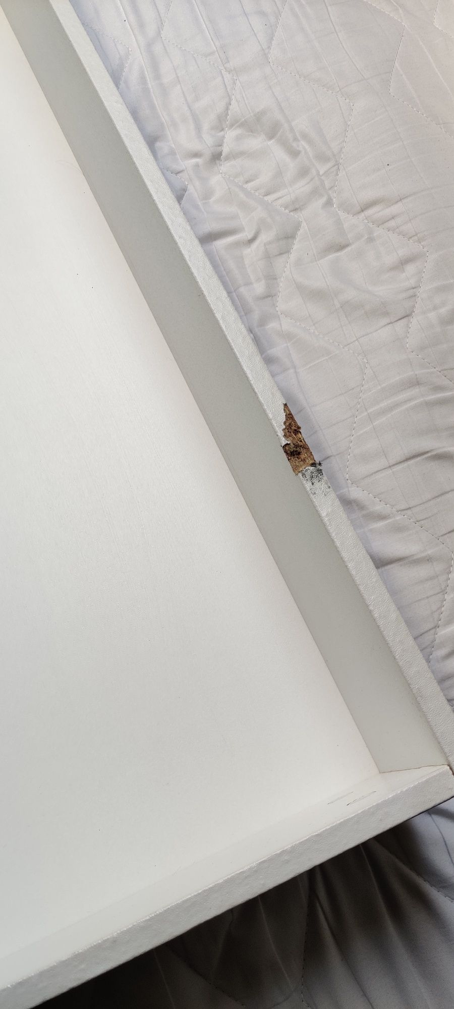 Łóżko Ikea Malm 140*200 białe z szufladami z materacem 20cm