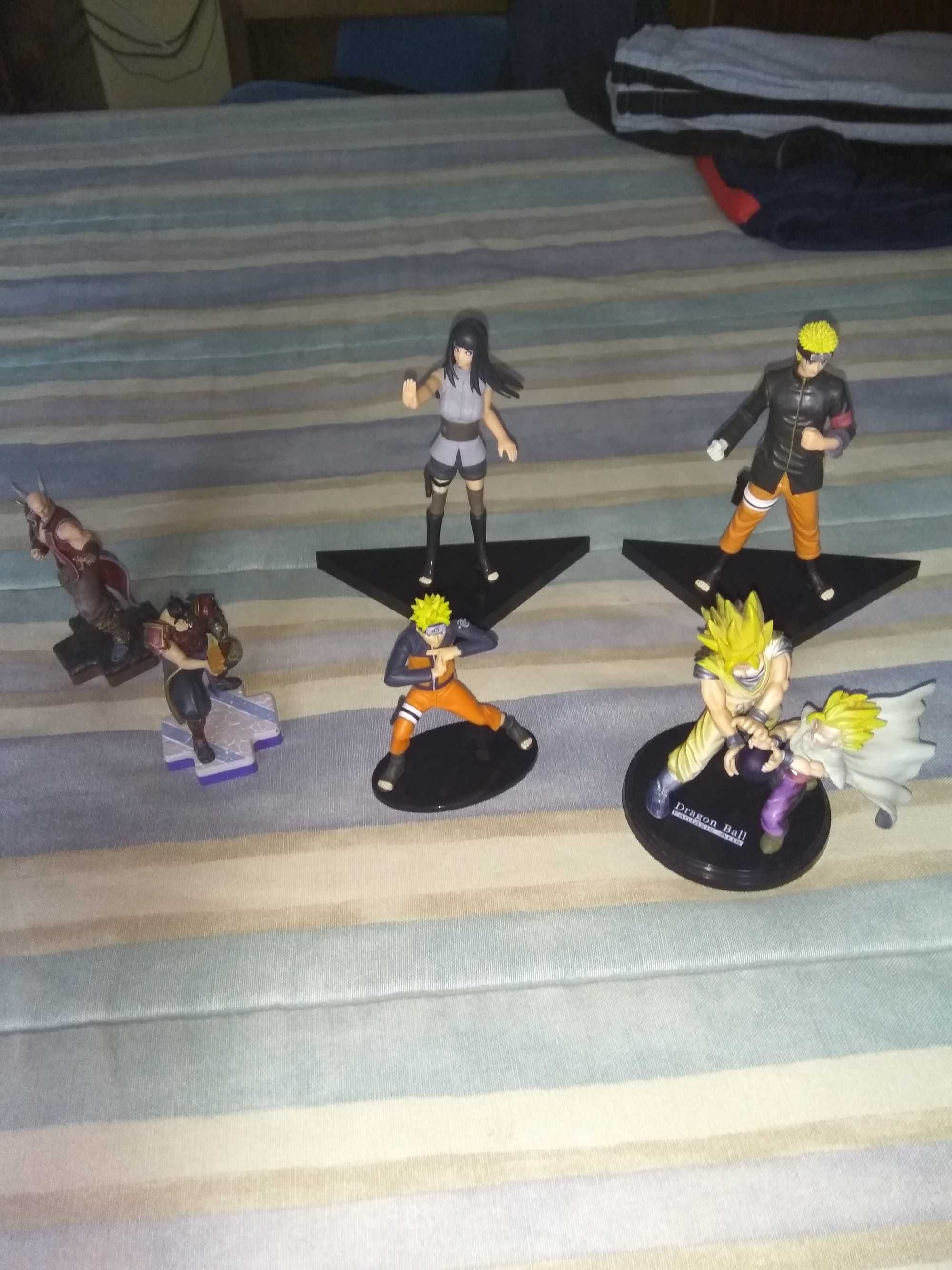 Figuras sortidas, dragon ball, naruto, soul calibur e marvel