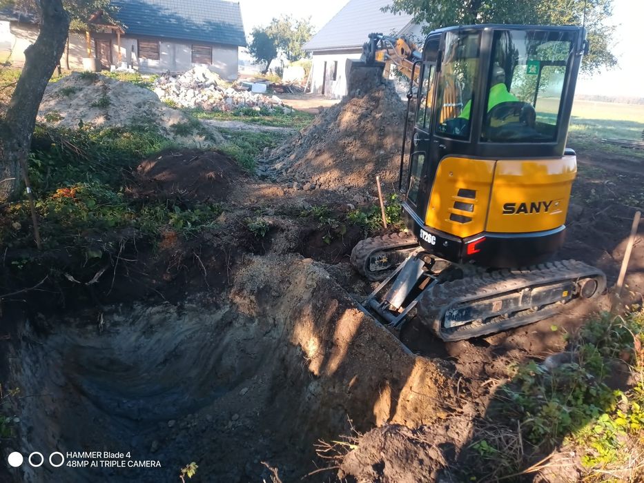 Wynajem minikoparki koparki