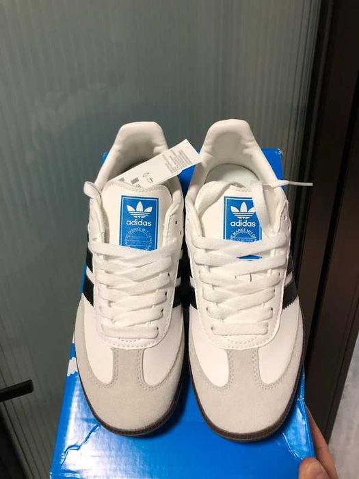 Buty Trampk Adidas_Samba_Vegan_White_Gum R.39