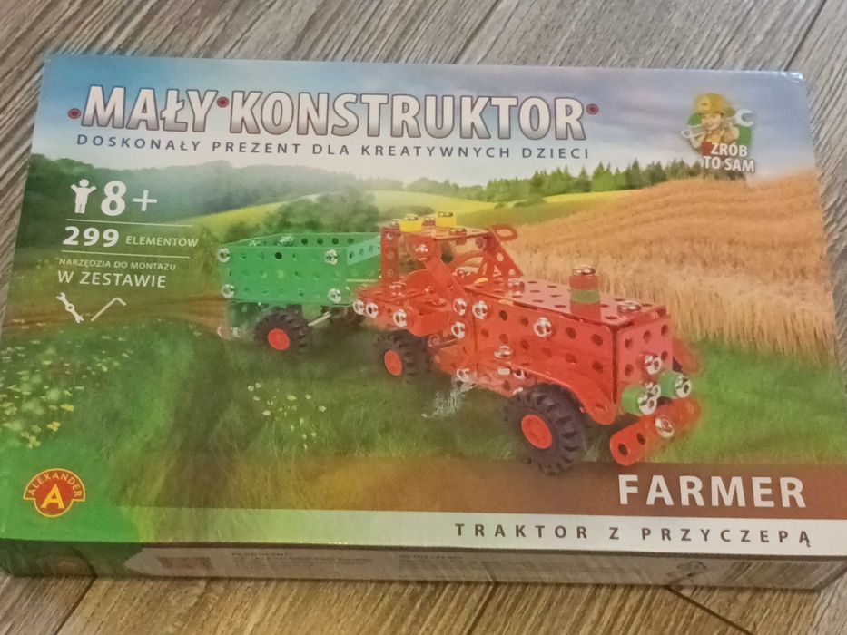 Mały konstruktor Alexander Farmer + dżip