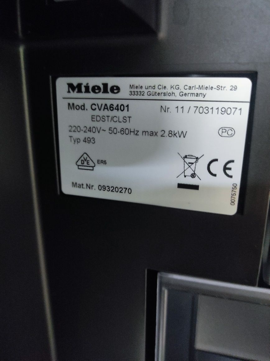 Комплект Духовка 2в1H 6200BM Кофеварка Мiele 6seria.CVA 6401 .