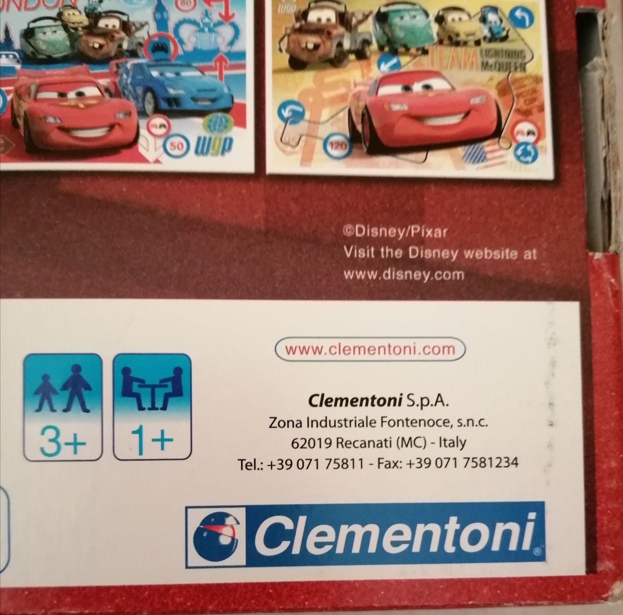 Clementoni - Edu Kit 4 in 1
Disney Pixar - Cars
1 puzzle
1 memo
1 domi