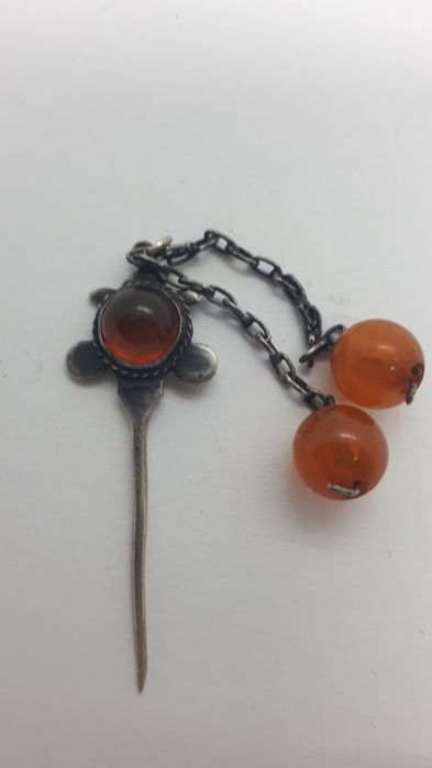 Брошь-булавка серебро 875пр.