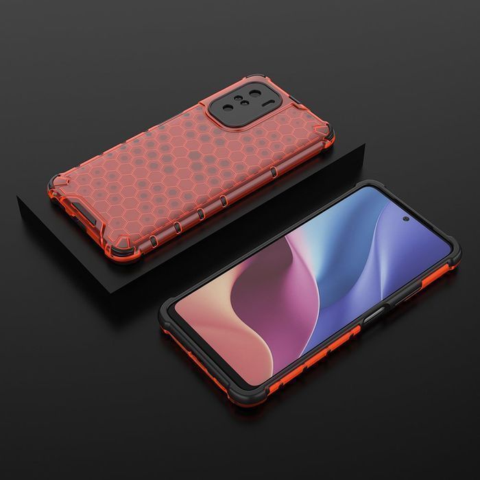 Etui Honeycomb do Xiaomi Redmi K40 Pro+ / K40 Pro - Czerwony