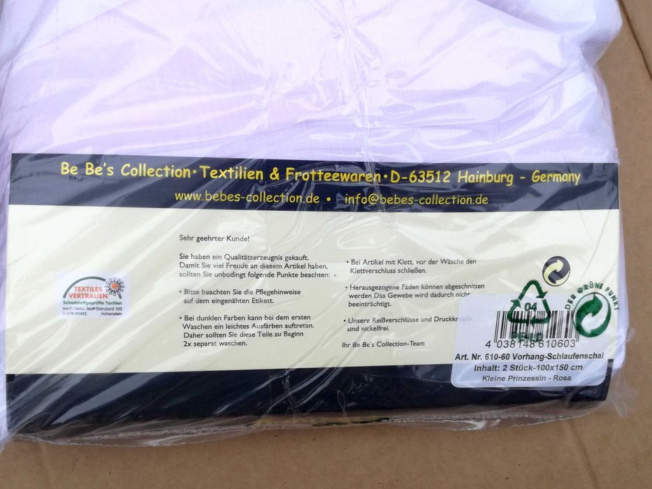 Zasłona Be Be 's Collection pętelkowe księżniczka różowa 100 x 150 cm