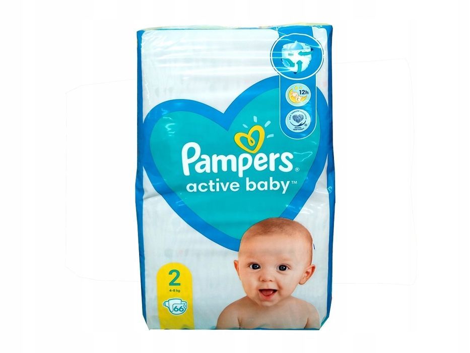 Pieluchy Pampers Active Baby 2 - 4-8kg 66szt