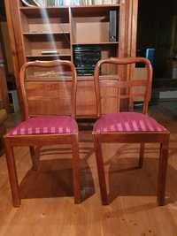 Krzesła PRL vintage drewno drewniane