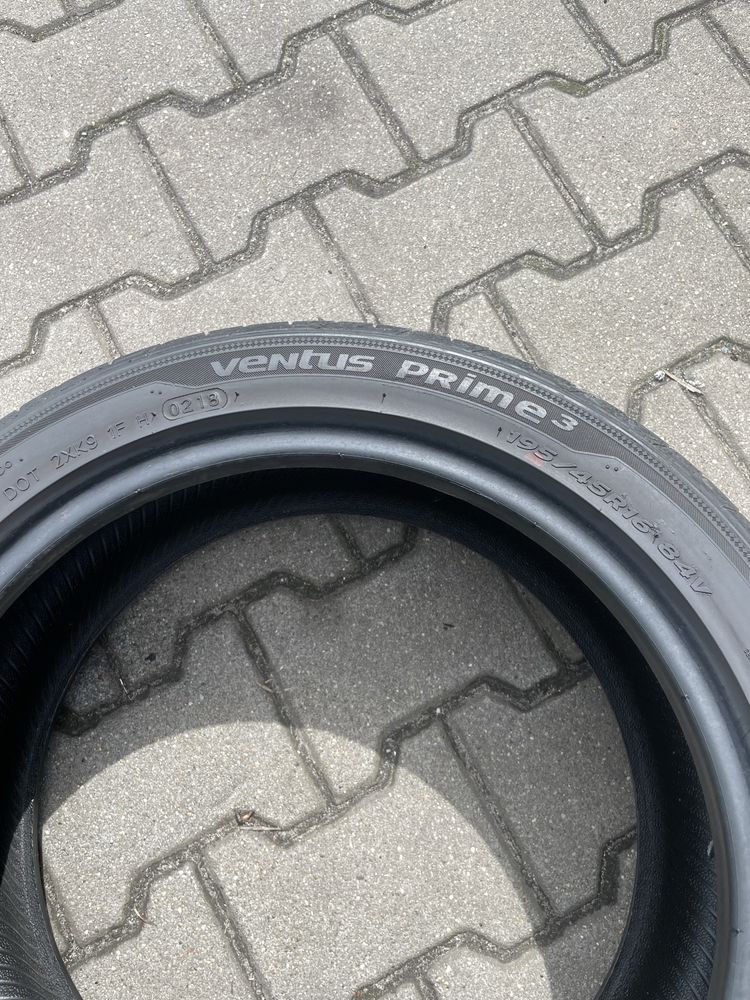 195/45/16 opony letnie Hankook 2018 bardzo ładne 6mm okaza