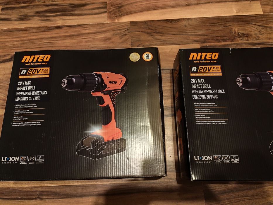 Wiertarko - wkrętarka udarowa akumulatorowa Nowa
