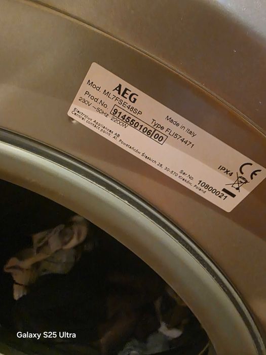 Tanio używana  Pralka aeg ML7FSE48SP!!!