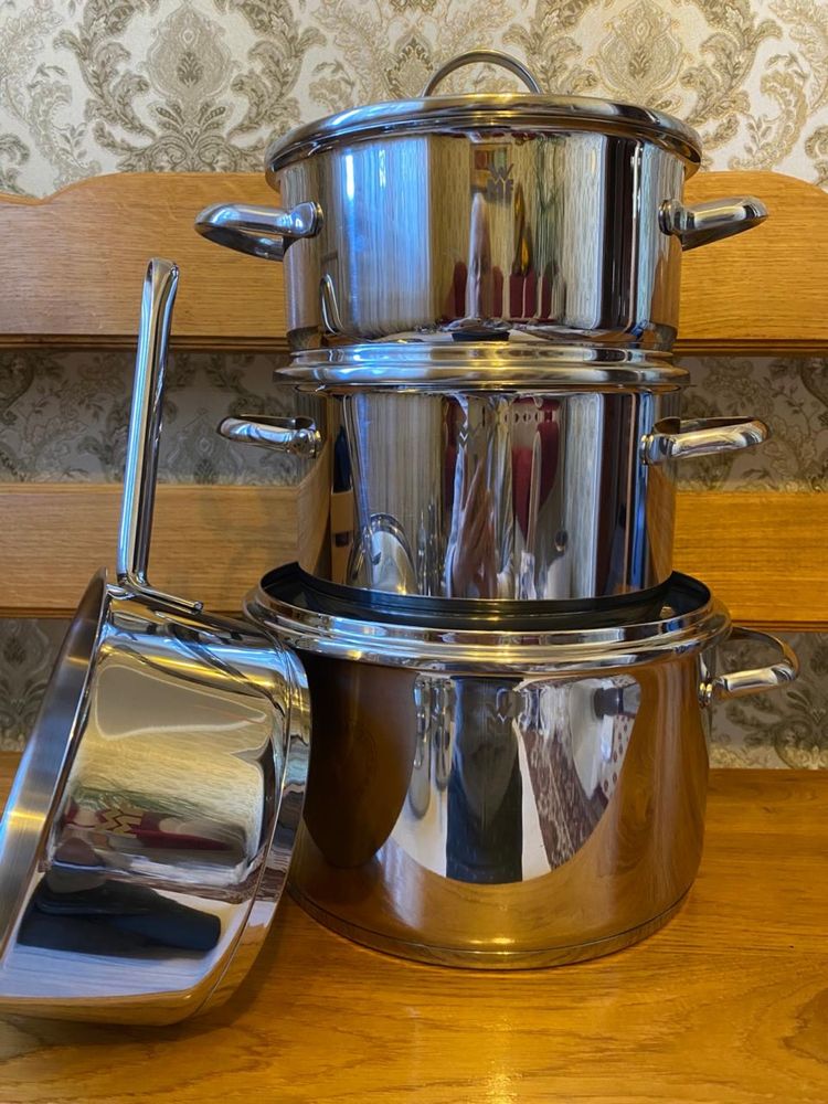 Tefal,Столові набори WMF,Набори кастрюль Tefal,WMF,Silit,скороварка