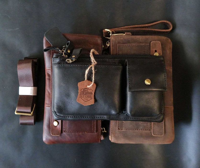 Чоловіча шкіряна сумка Гаманець Чоловічий